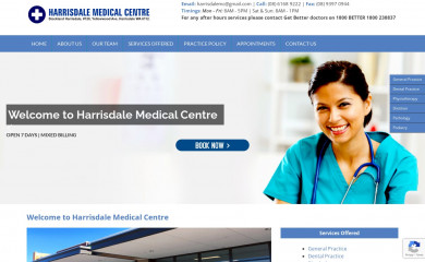 harrisdalemedical.com.au screenshot
