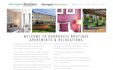 harrogateboutiqueapartments.co.uk screenshot