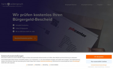 hartz4widerspruch.de screenshot