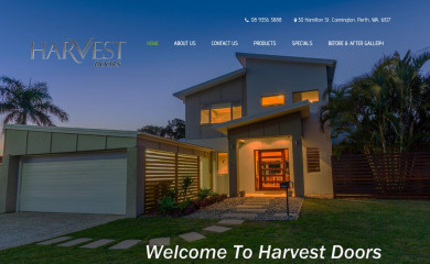 harvestdoors.com.au screenshot