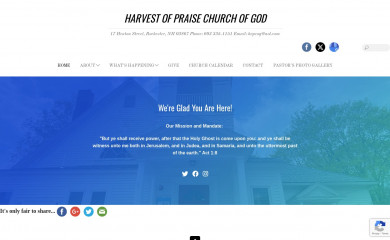 harvestofpraisecog.com screenshot