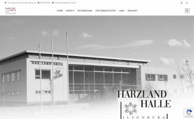 harzlandhalle.com screenshot