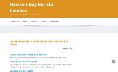 hawkesbaybaristacourses.co.nz screenshot