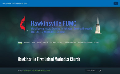 hawkinsvilleumc.org screenshot