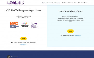 hatsandladders.com screenshot