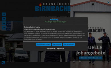 haustechnik-birnbacher.eu screenshot