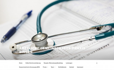hausarzt-bingen.de screenshot