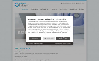 hausarztpraxis-obs.de screenshot