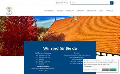 hausarztpraxis-am-bueltmannshof.de screenshot