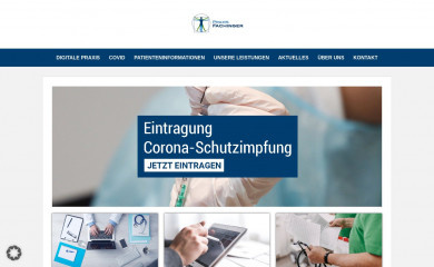 hausarztpraxis-fachinger.de screenshot