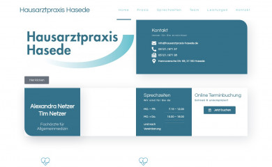 hausarztpraxis-hasede.de screenshot