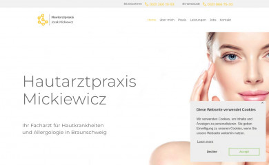hautarzt-bs.de screenshot