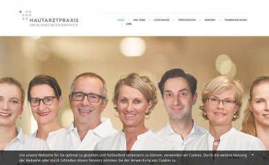 hautarztpraxis-blankenese.de screenshot