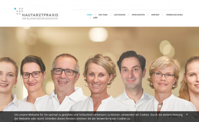 hautarztpraxis-blankenese.de screenshot