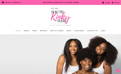 hautekinkyhair.com screenshot