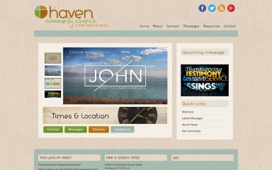 havencommunitychurch.org screenshot