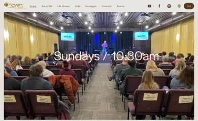 havencommunitychurch.org screenshot