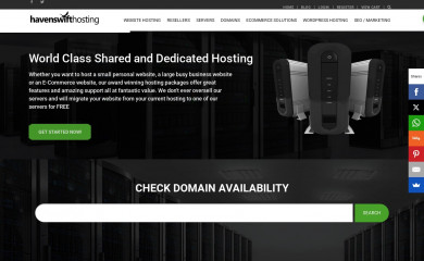havenswift-hosting.co.uk screenshot