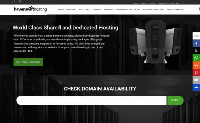 havenswift-hosting.co.uk screenshot