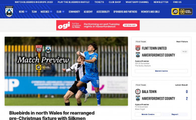 haverfordwestcountyafc.com screenshot