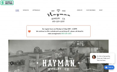 haymanjewelry.com screenshot