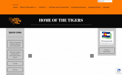 haydenschools.org screenshot