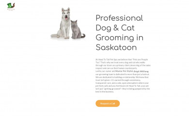 headtotailpetspa.com screenshot
