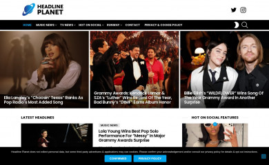 headlineplanet.com screenshot