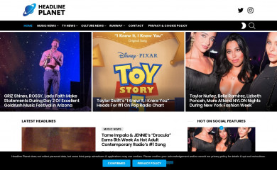 headlineplanet.com screenshot
