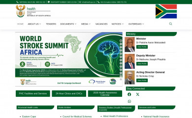 health.gov.za screenshot