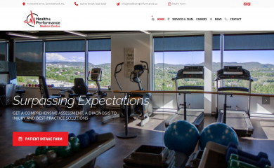 healthandperformance.ca screenshot