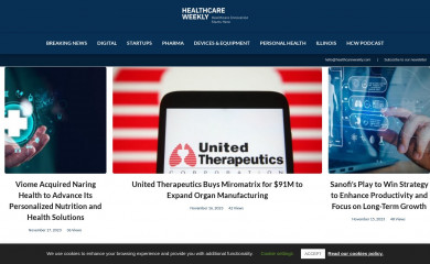 healthcareweekly.com screenshot