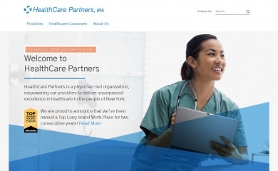 healthcarepartnersny.com screenshot