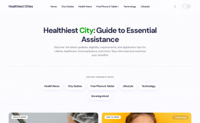 healthiestcities.org screenshot