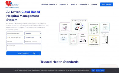 healthray.com screenshot