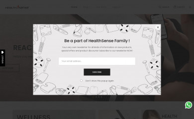 healthsense.in screenshot