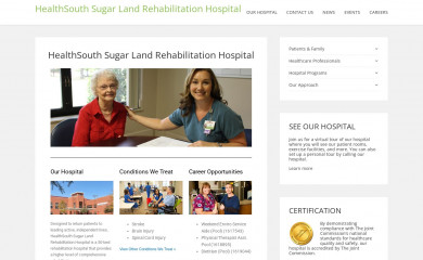 healthsouthsugarland.com screenshot