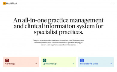 healthtrack.com.au screenshot