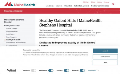 healthyoxfordhills.org screenshot