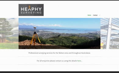heaphysurveying.co.nz screenshot