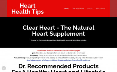 hearthealthtips.com screenshot