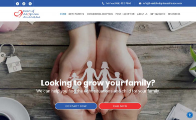 heartofadoptionsalliance.org screenshot