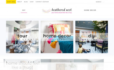 heatherednest.com screenshot