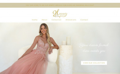 heavenlyformalwear.com.au screenshot
