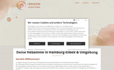 hebamme-kreissl.de screenshot