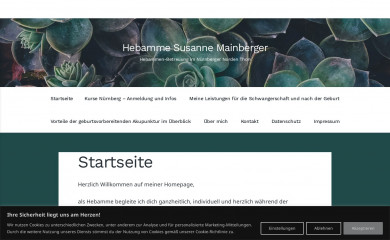 hebamme-susanne-mainberger.com screenshot