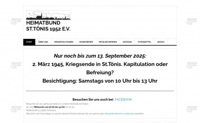 heimatbund-st-toenis.de screenshot
