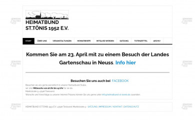 heimatbund-st-toenis.de screenshot