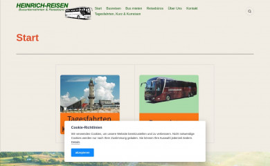 heinrich-reisen.de screenshot