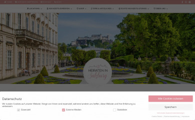 heiraten-in-salzburg.at screenshot
